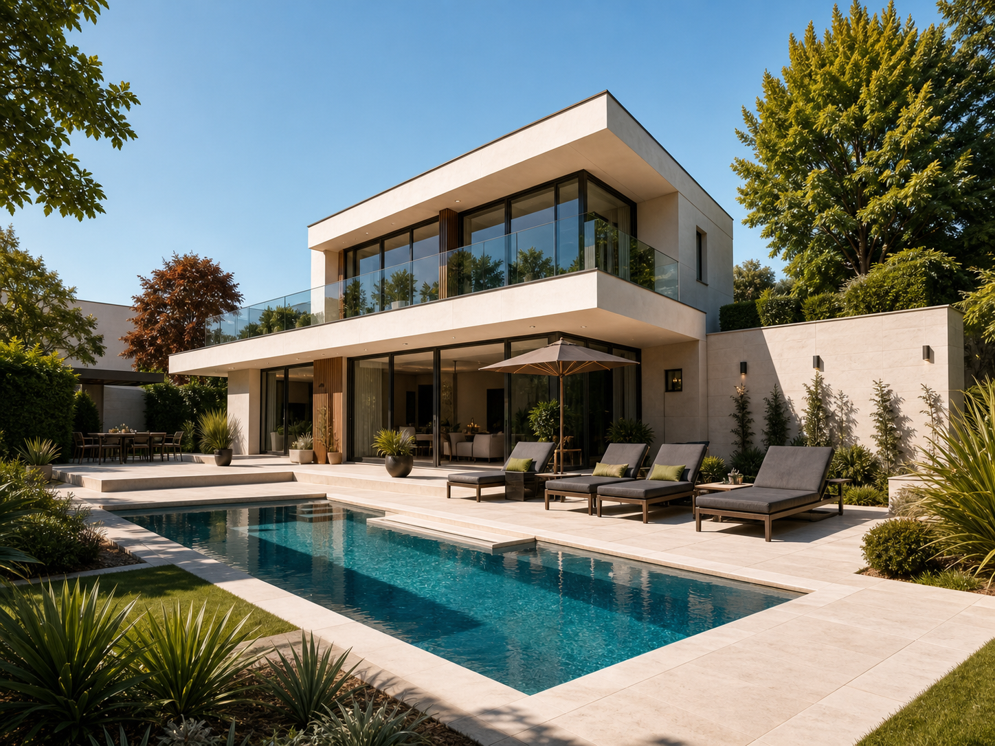 Maison contemporaine avec piscine sur l’Île de Nantes